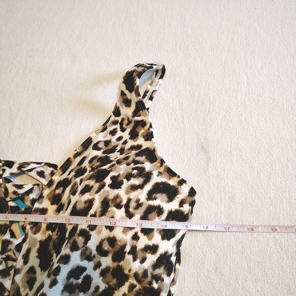 Bleu Rod Beattie Animal Print Soft Cup Adjustable Strap One Piece Size 14 NWT - Picture 13 of 13